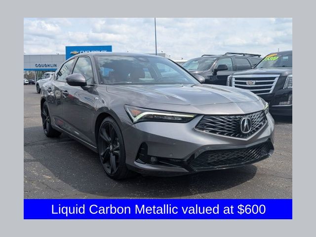Gray 2023 Acura Integra FWD with Technology and A-SPEC Package Sedan Front-Wheel Drive Continuously Variable Transmission