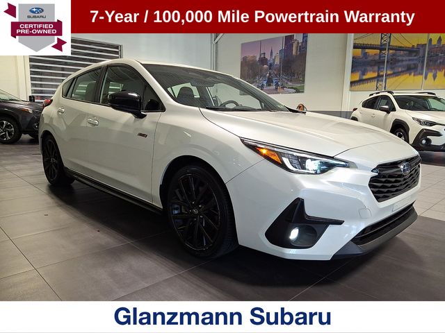 Crystal White Pearl 2024 Subaru Impreza Wagon All-Wheel Drive Continuously Variable Transmission