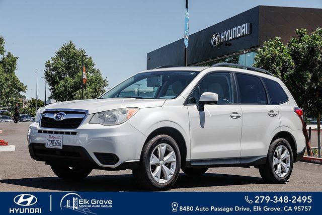 Satin White Pearl 2015 Subaru Forester 2.5i Premium SUV / Crossover All-Wheel Drive Continuously Variable Transmission