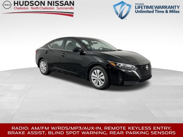 2025 Super Black Nissan Sentra S Sedan