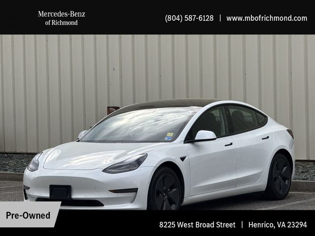 Pearl White Multi-Coat 2021 Tesla Model 3 Long Range AWD Sedan All-Wheel Drive 1-Speed Automatic