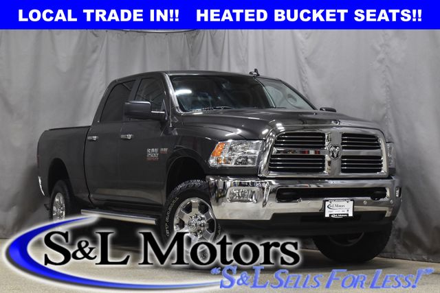 Gray (Granite Crystal Metallic Clearcoat) 2017 RAM 2500 Big Horn Crew Cab 4WD Pickup Truck Four-Wheel Drive 6-Speed Automatic