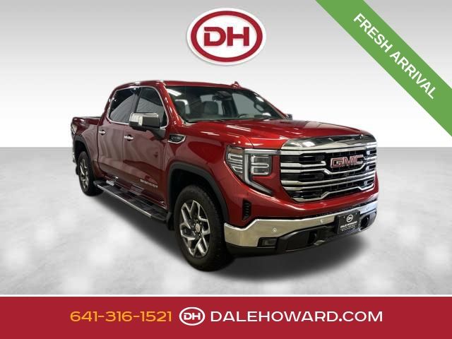 Volcanic Red Tintcoat 2025 GMC Sierra 1500 SLT Crew Cab 4WD Pickup Truck Four-Wheel Drive Automatic