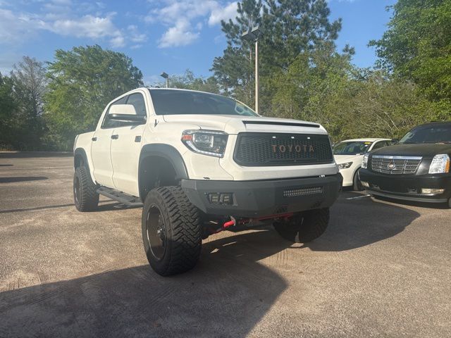 Super White 2015 Toyota Tundra 1794 CrewMax 5.7L FFV 4WD Pickup Truck Four-Wheel Drive 6-Speed Automatic Overdrive