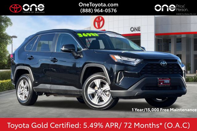 Midnight Black Metallic 2025 Toyota RAV4 Hybrid SUV / Crossover All-Wheel Drive Continuously Variable Transmission