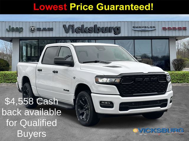 Bright White Clearcoat 2026 RAM 1500 Pickup Truck Four-Wheel Drive 8-Speed Automatic
