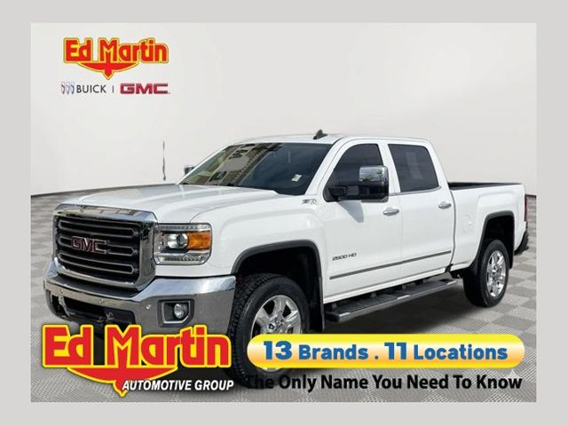 Summit White 2018 GMC Sierra 2500HD SLT Crew Cab SB 4WD Pickup Truck Four-Wheel Drive 6-Speed Automatic Overdrive