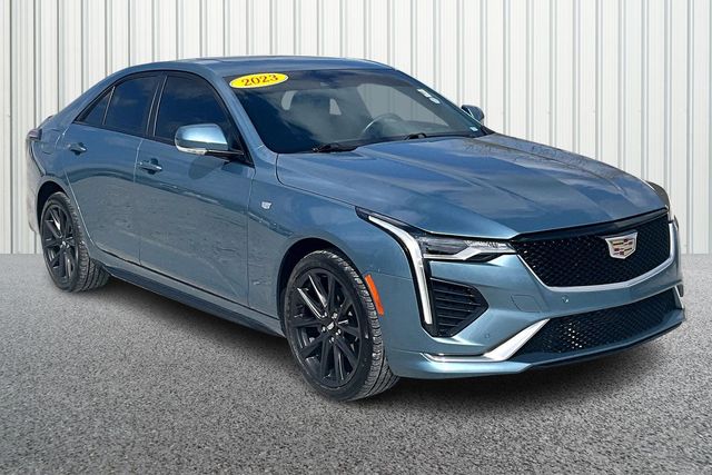 Gray (Midnight Steel Metallic) 2023 Cadillac CT4 Sport AWD Sedan All-Wheel Drive 8-Speed Automatic