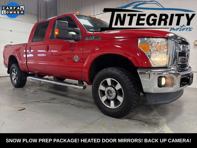 Vermillion Red 2015 Ford F-350 Super Duty Pickup Truck Four-Wheel Drive 6-Speed Automatic