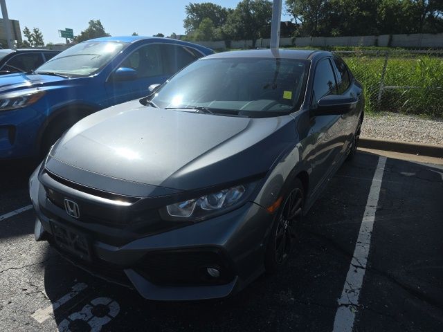 Gray (Modern Steel Metallic) 2018 Honda Civic Hatchback Hatchback Front-Wheel Drive Continuously Variable Transmission