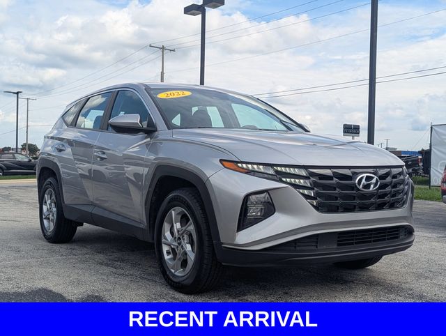Shimmering Silver 2022 Hyundai Tucson SUV / Crossover All-Wheel Drive 8-Speed Automatic