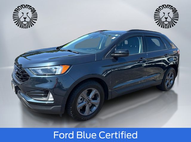Blue Metallic 2024 Ford Edge SUV / Crossover All-Wheel Drive 8-Speed Automatic