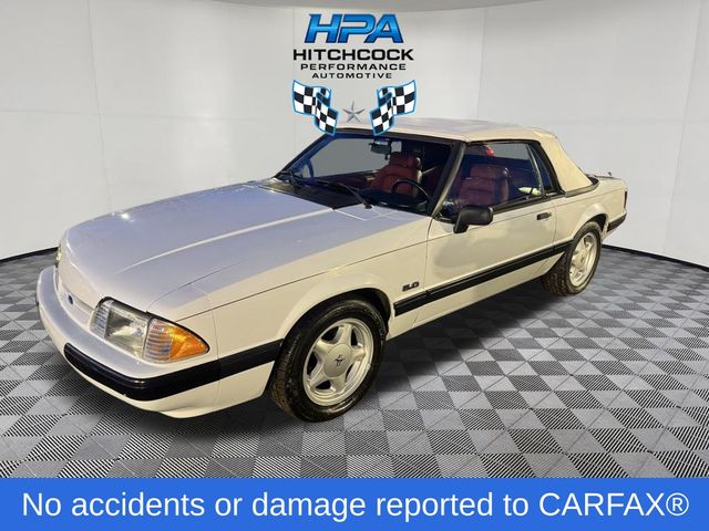 White 1990 Ford Mustang Coupe Automatic