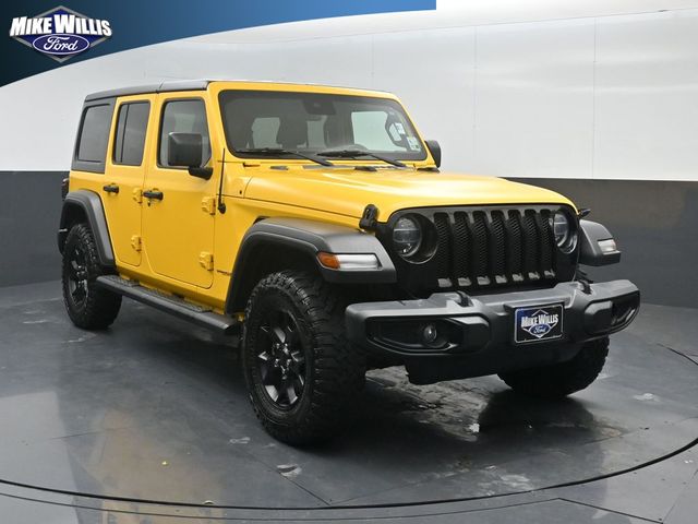 Baja Yellow Clearcoat 2021 Jeep Wrangler SUV / Crossover Four-Wheel Drive 8-Speed Automatic