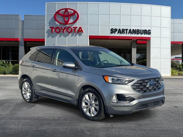 Iconic Silver Metallic 2020 Ford Edge Titanium FWD SUV / Crossover Front-Wheel Drive 8-Speed Automatic