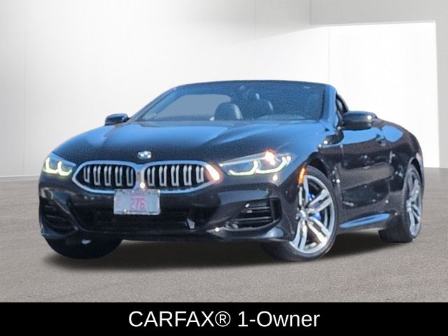 Black Sapphire Metallic 2025 BMW 8 Series Convertible All-Wheel Drive 8-Speed Automatic