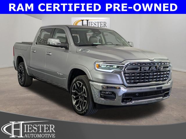 Billet Silver Metallic Clearcoat 2025 RAM 1500 Limited Crew Cab 4WD Pickup Truck Four-Wheel Drive 8-Speed Automatic