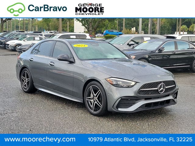 Gray Metallic 2024 Mercedes-Benz C-Class Sedan Rear-Wheel Drive 9-Speed Automatic