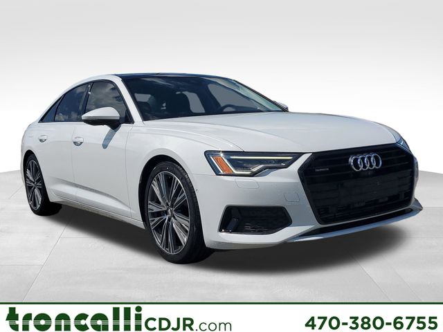 Glacier White 2020 Audi A6 45 TFSI quattro Premium Plus AWD Sedan All-Wheel Drive 7-Speed Automatic