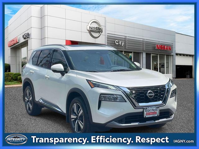 Pearl White Tricoat 2023 Nissan Rogue SUV / Crossover All-Wheel Drive Continuously Variable Transmission