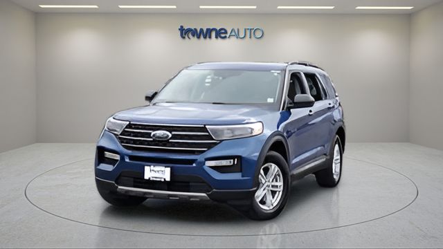 Blue Metallic 2022 Ford Explorer XLT AWD SUV / Crossover All-Wheel Drive Automatic