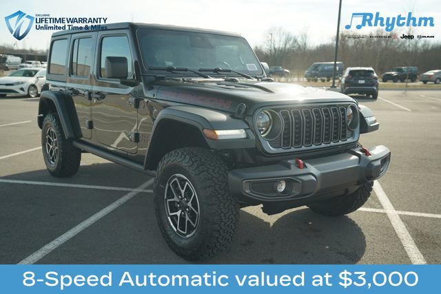 Black Clearcoat 2026 Jeep Wrangler Rubicon 4-Door 4WD SUV / Crossover Four-Wheel Drive 8-Speed Automatic