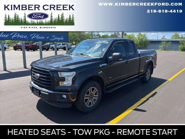 Tuxedo Black Metallic 2015 Ford F-150 XLT SuperCab 4WD Pickup Truck Four-Wheel Drive 6-Speed Automatic