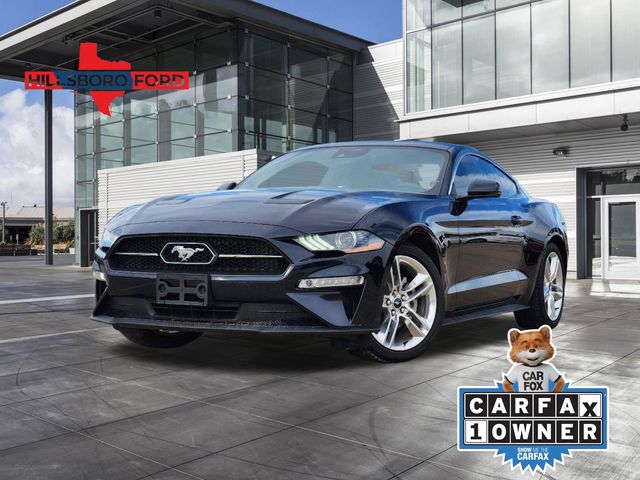 2021 Shadow Black Ford Mustang EcoBoost Premium RWD Coupe