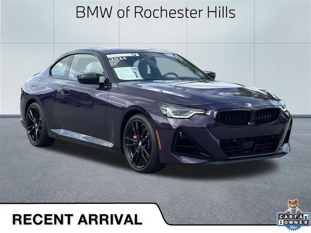 Thundernight Metallic 2024 BMW 2 Series M240i xDrive Coupe AWD Coupe All-Wheel Drive 8-Speed Automatic