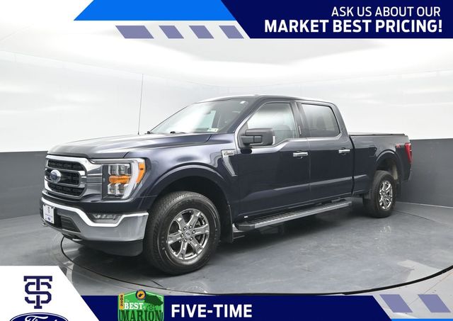 Antimatter Blue Metallic 2021 Ford F-150 Pickup Truck Four-Wheel Drive Automatic