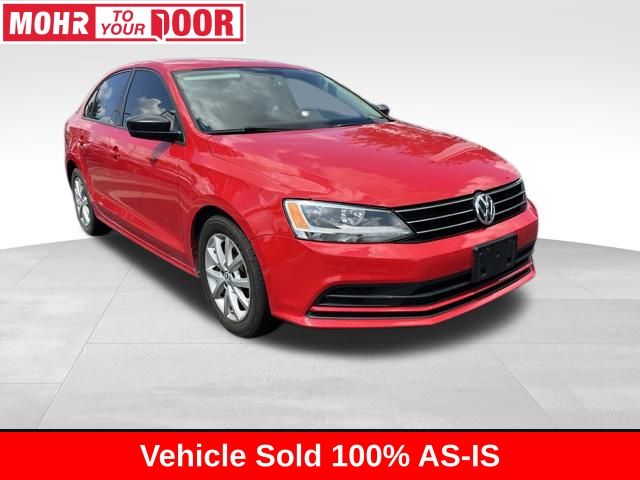Red 2015 Volkswagen Jetta Sedan Front-Wheel Drive 6-Speed Automatic