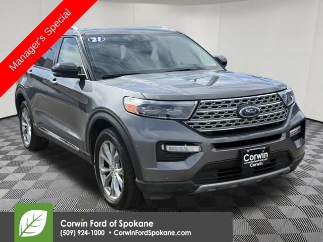 Carbonized Gray Metallic 2021 Ford Explorer SUV / Crossover All-Wheel Drive Automatic