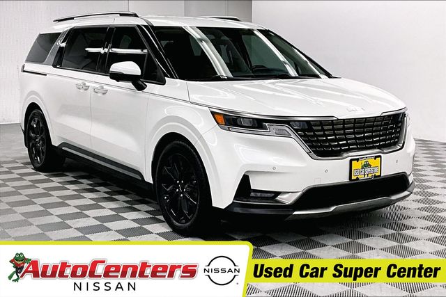 Snow White Pearl 2023 Kia Carnival Minivan Front-Wheel Drive 8-Speed Automatic