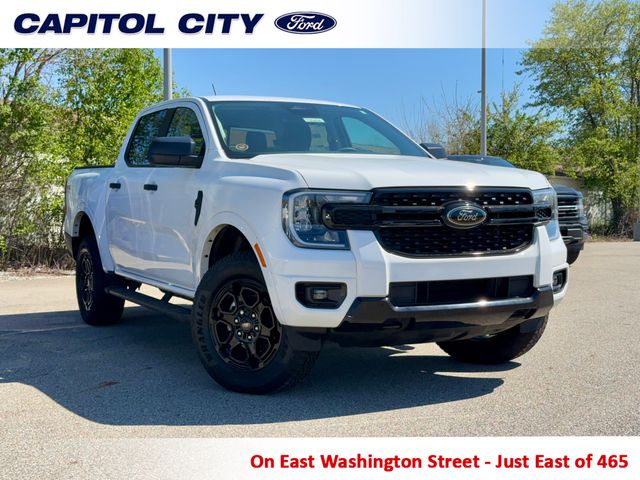 Oxford White 2025 Ford Ranger XLT SuperCrew 4WD Pickup Truck Four-Wheel Drive Automatic
