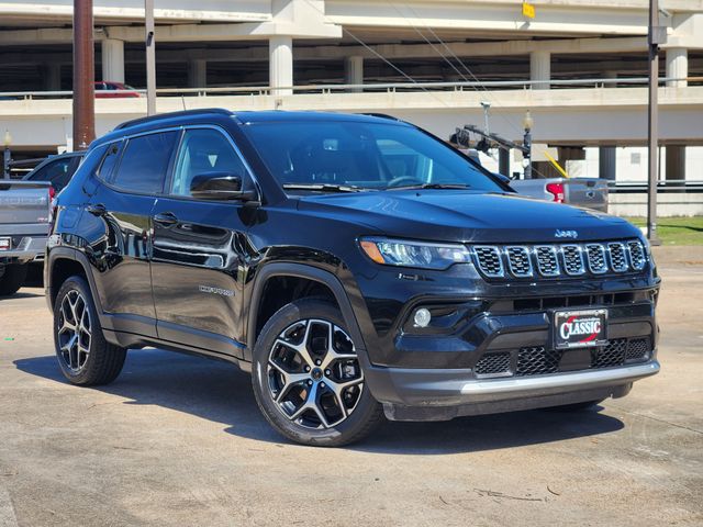 Diamond Black Crystal Pearlcoat 2025 Jeep Compass Limited 4WD SUV / Crossover Four-Wheel Drive 8-Speed Automatic