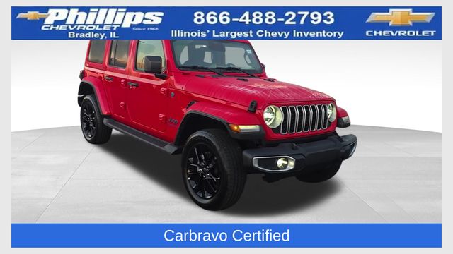 Firecracker Red Clearcoat 2025 Jeep Wrangler 4xe SUV / Crossover Four-Wheel Drive 8-Speed Automatic