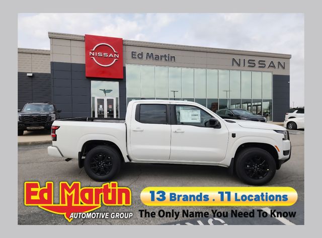 Glacier White 2026 Nissan Frontier Pickup Truck Four-Wheel Drive 9-Speed Automatic Overdrive