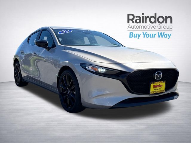Gray (Platinum Quartz Metallic) 2024 Mazda MAZDA3 2.5 S Select Sport Hatchback FWD Hatchback Front-Wheel Drive 6-Speed Automatic