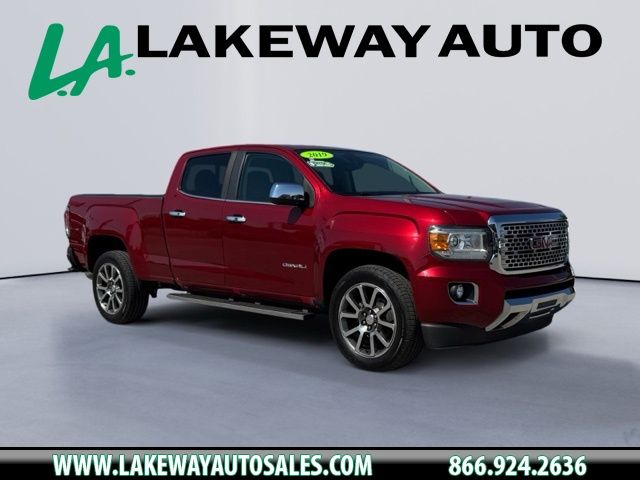 Red Quartz Tintcoat 2019 GMC Canyon Denali Crew Cab 4WD Pickup Truck Four-Wheel Drive 8-Speed Automatic