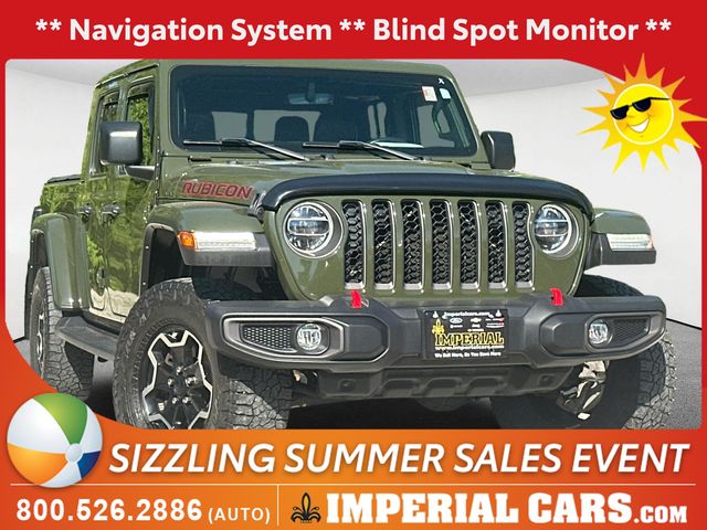 Sarge Green Clearcoat 2021 Jeep Gladiator Rubicon Crew Cab 4WD Pickup Truck Four-Wheel Drive 8-Speed Automatic