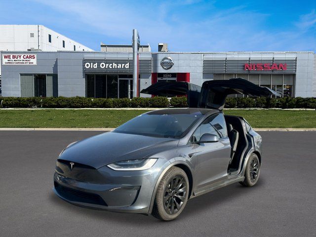 Gray 2023 Tesla Model X Standard Range AWD Sedan All-Wheel Drive 1-Speed Automatic