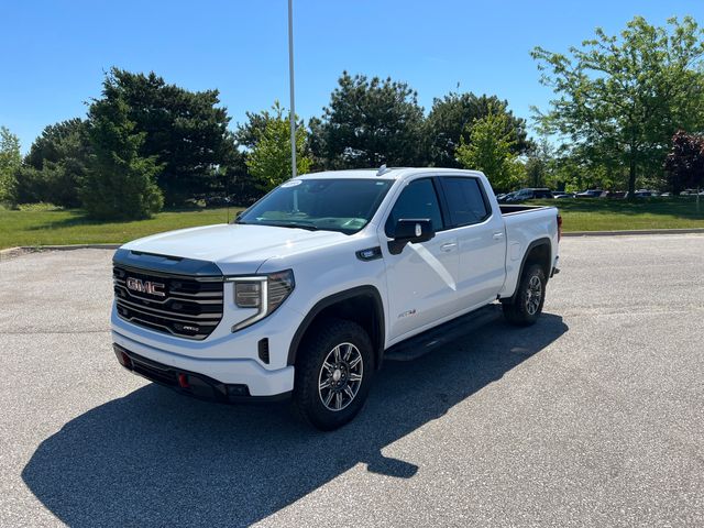 Summit White 2024 GMC Sierra 1500 AT4 Crew Cab 4WD Pickup Truck Four-Wheel Drive Automatic