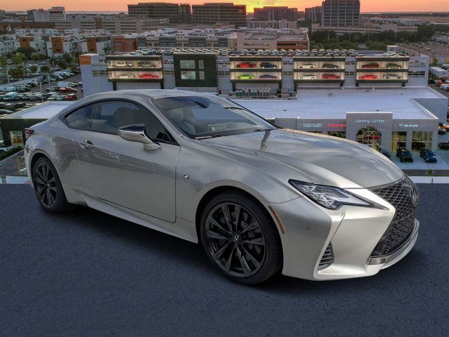 Silver 2023 Lexus RC 350 F Sport RWD Coupe Rear-Wheel Drive 8-Speed Automatic