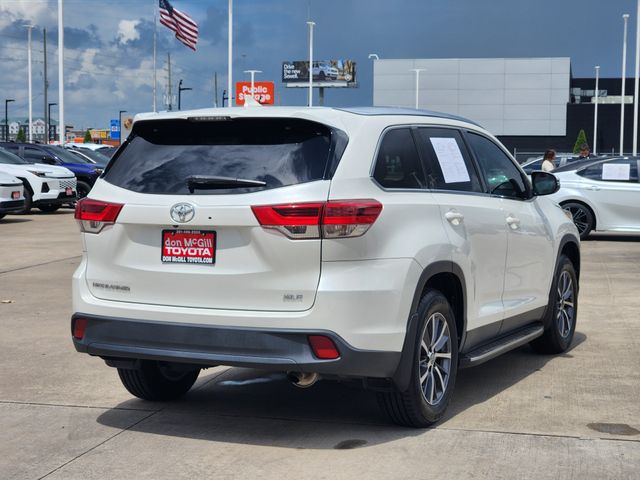 2019 Toyota Highlander XLE White at Legacy Ford