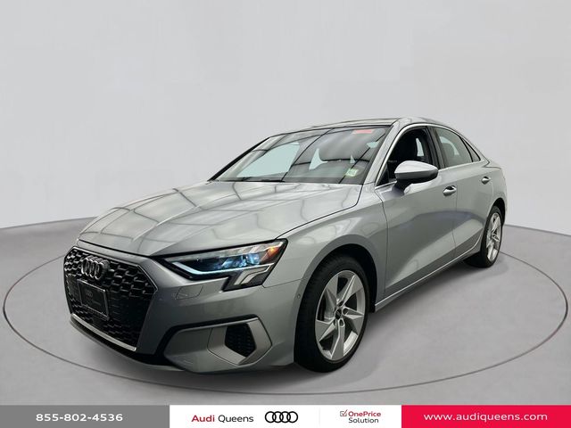 Florett Silver Metallic 2023 Audi A3 Sedan Front-Wheel Drive 7-Speed Automatic