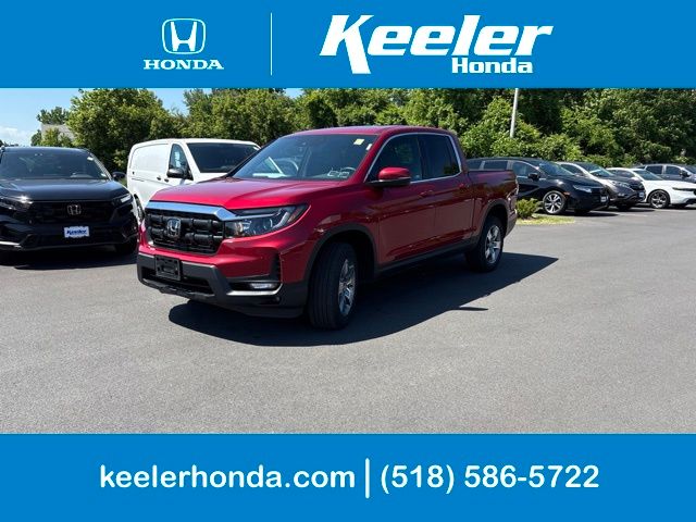 Radiant Red Metallic II 2025 Honda Ridgeline RTL AWD Pickup Truck All-Wheel Drive 9-Speed Automatic