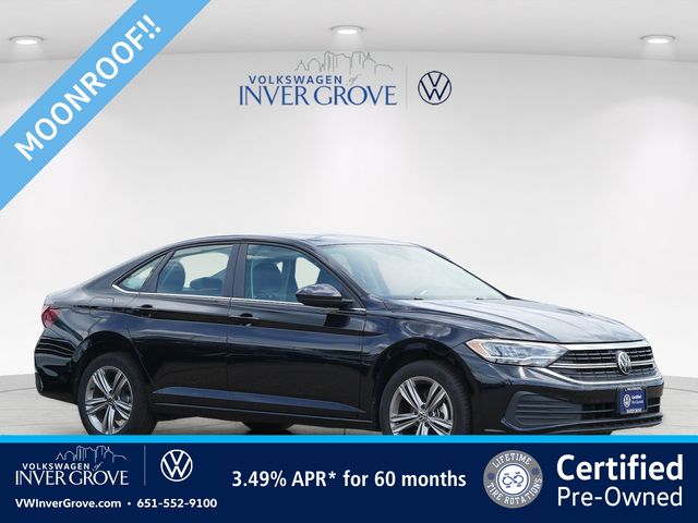 Deep Black Pearl 2023 Volkswagen Jetta 1.5T SE FWD Sedan Front-Wheel Drive 8-Speed Automatic