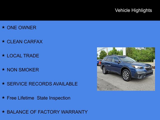 2021 Subaru Outback Premium Blue at Rafferty Subaru