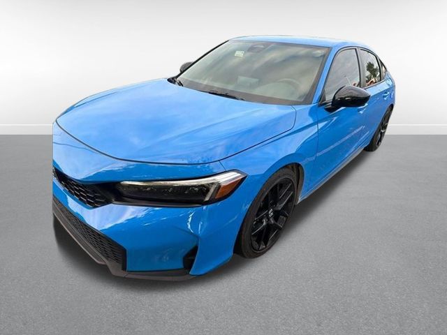 Boost Blue Pearl 2025 Honda Civic Hatchback Hatchback Front-Wheel Drive Continuously Variable Transmission