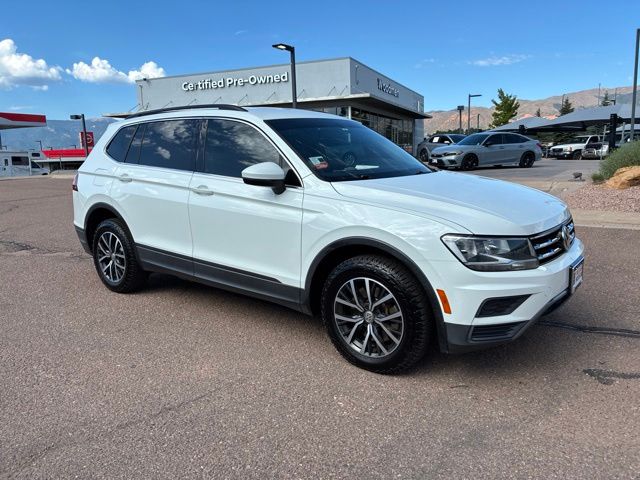 Pure White 2019 Volkswagen Tiguan SUV / Crossover All-Wheel Drive 8-Speed Automatic